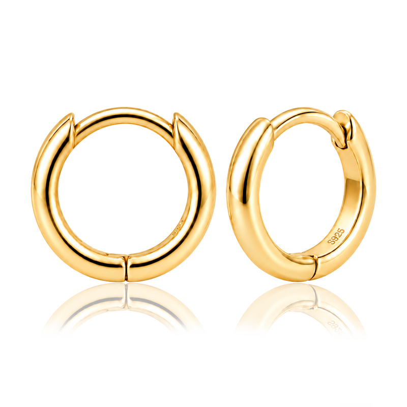 Orecchini minimalisti in oro - 7mm