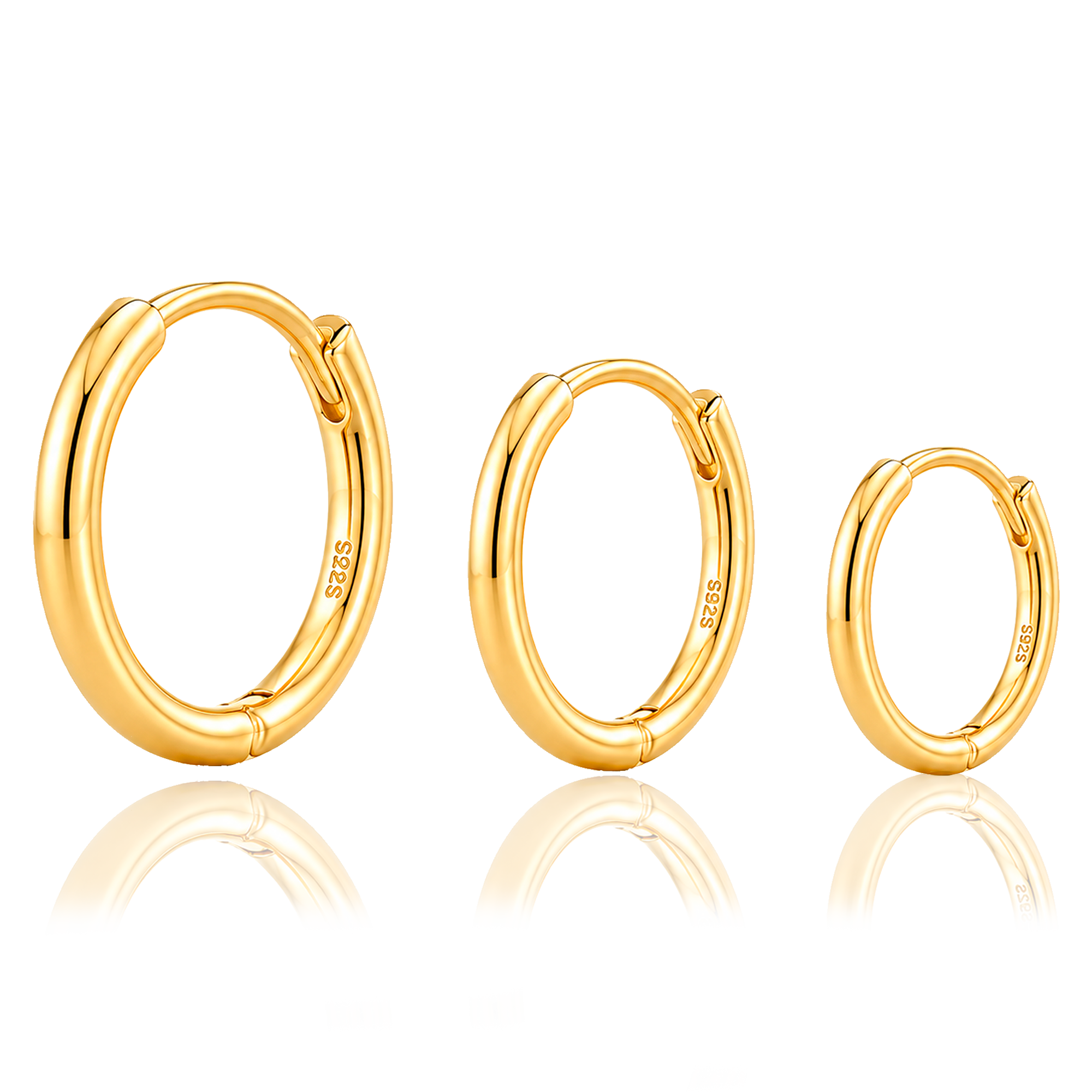 Cerchio Mini Liscio Sottile Oro - 10mm, 8mm o 6mm