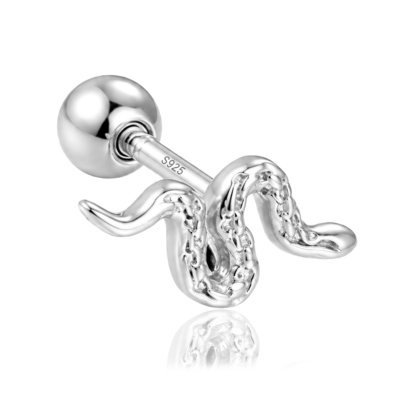 Orecchino Mini Snaky Argento