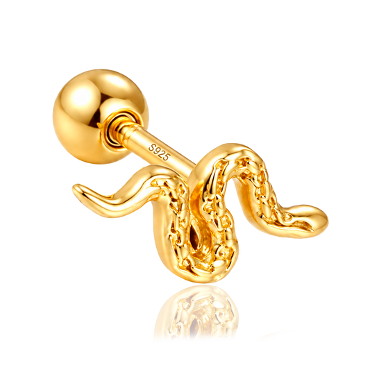 Pendiente Mini Snaky Oro
