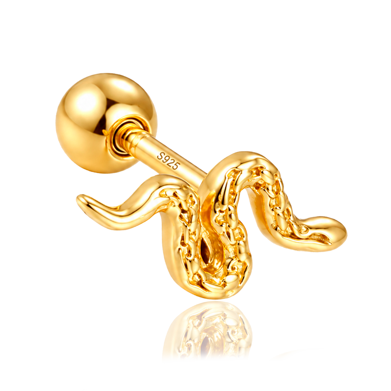 Pendiente Mini Snaky Oro