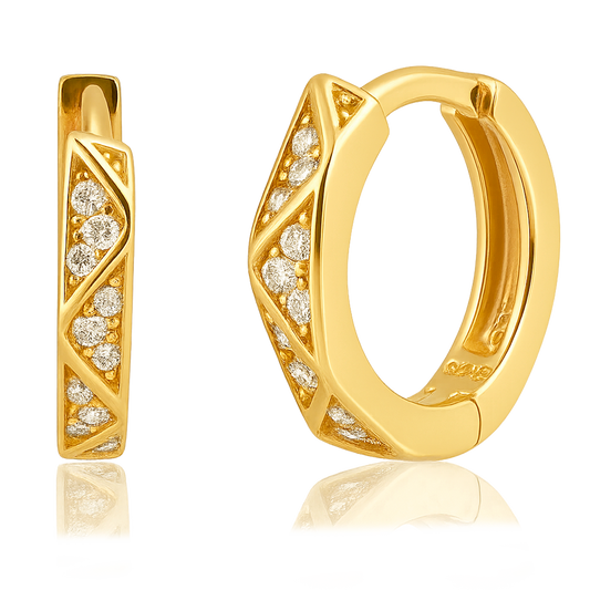 Mayan Gold Earrings 