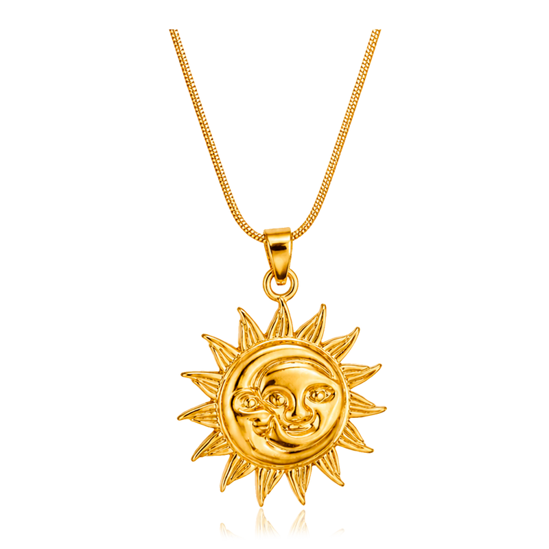 Gold Sun Necklace