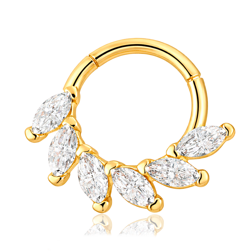 Mini White Gold Hoop - 7mm