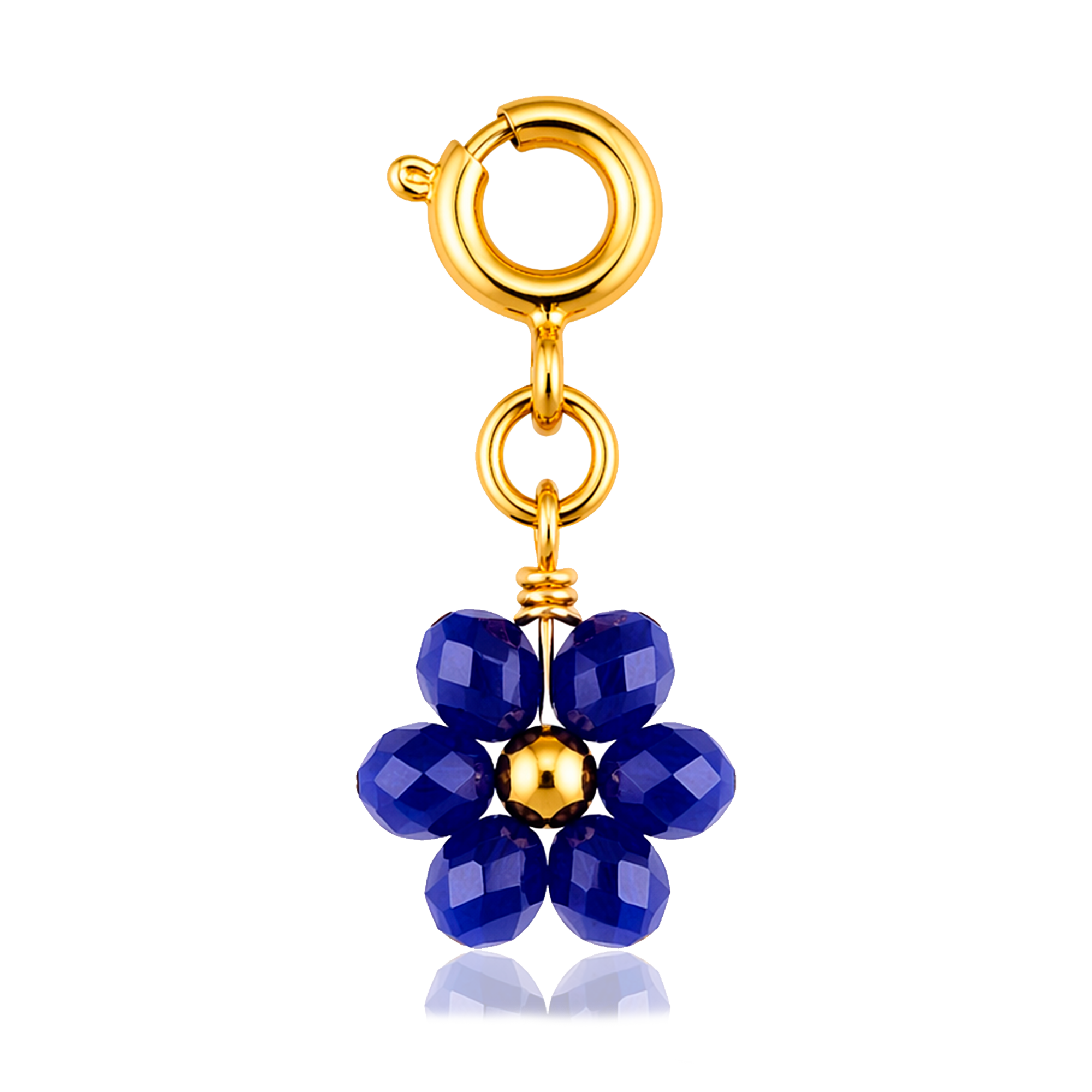 Charm Blue Daisy Oro