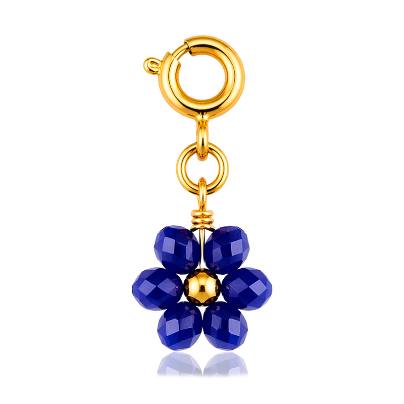 Charm Blue Daisy Oro