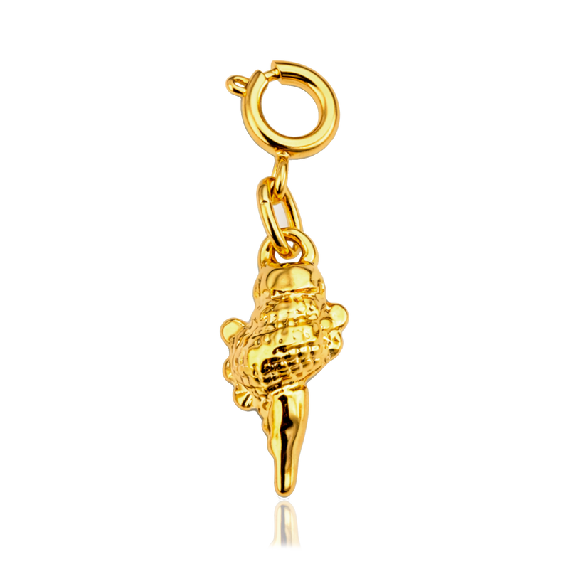 Charm Mini Caracola Marina Oro