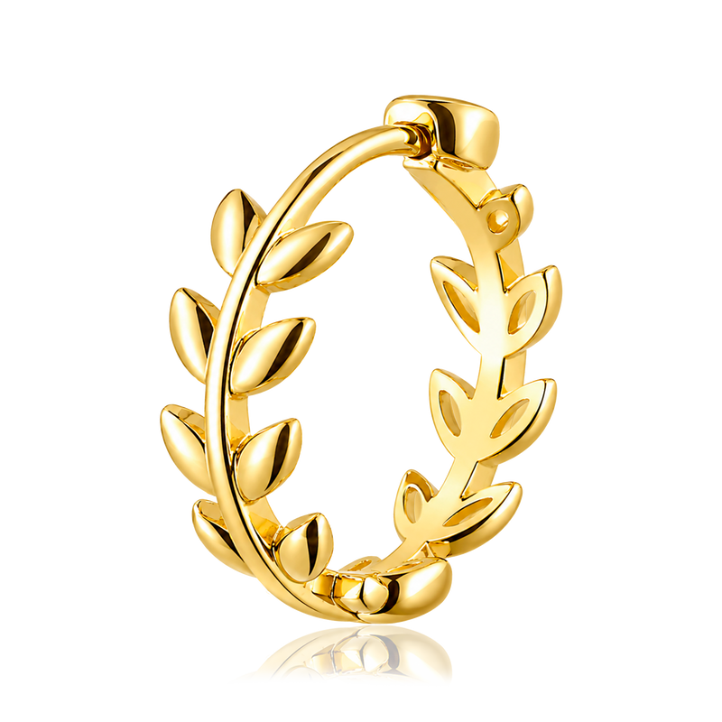 Aro Mini Hojas Oro