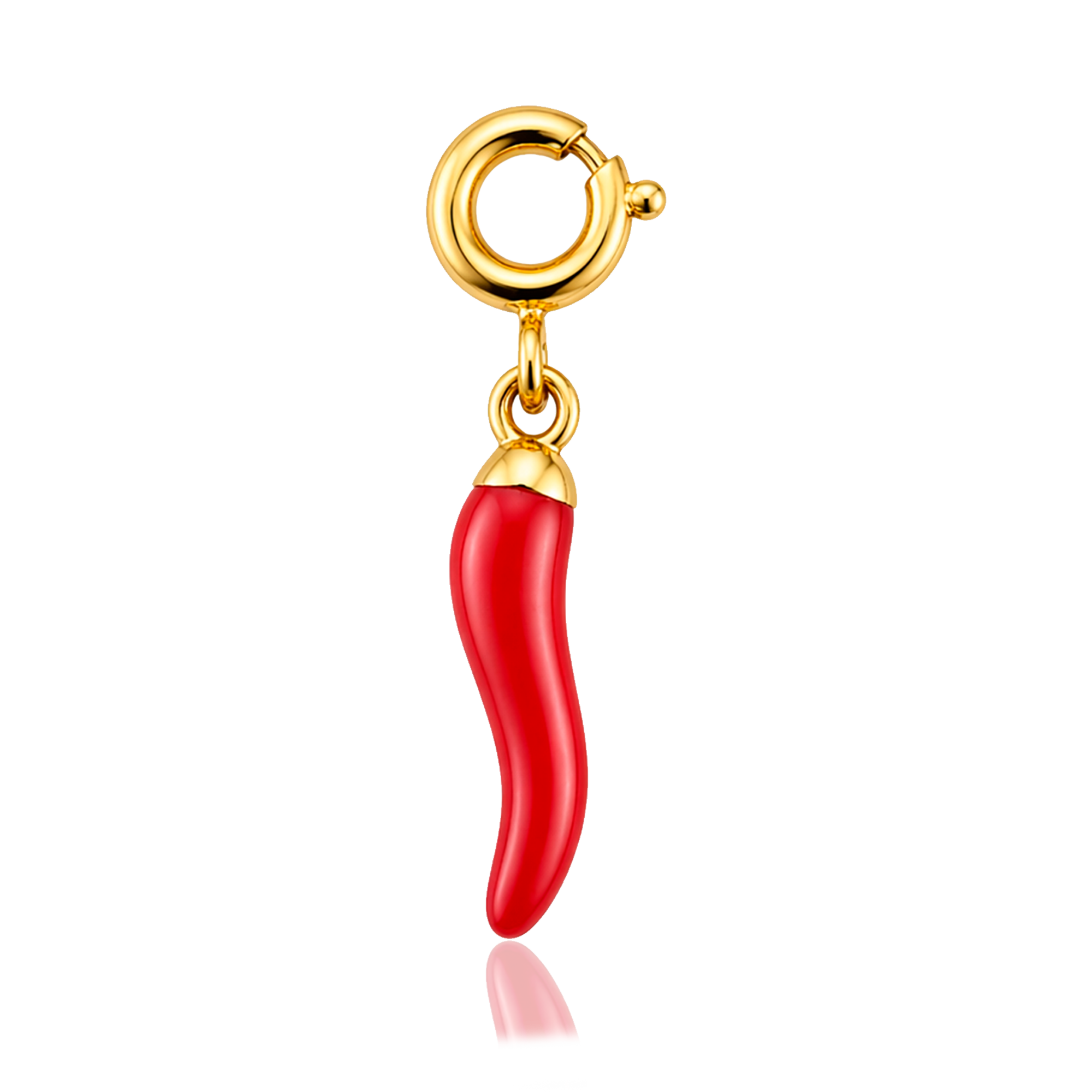 Charm Mini Guindilla Roja Oro