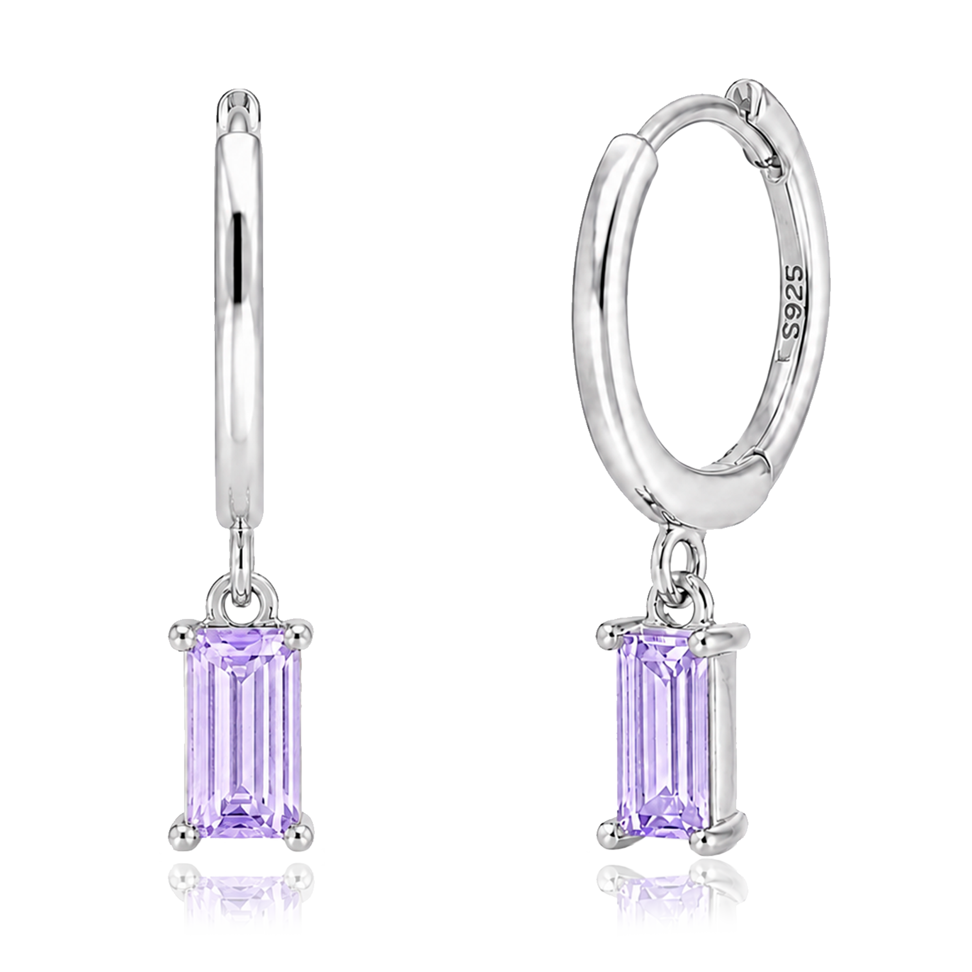 Aros Phoebe Lila Plata
