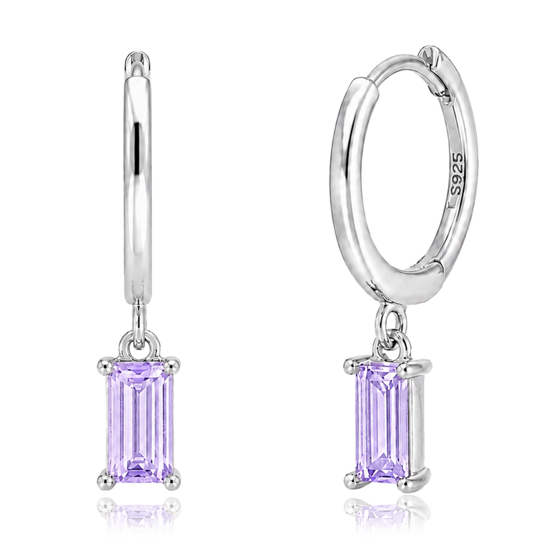 Aros Phoebe Lila Plata