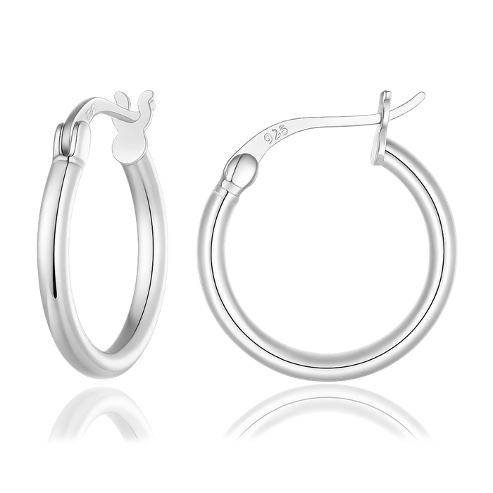 Silver Lua Hoops 22mm 