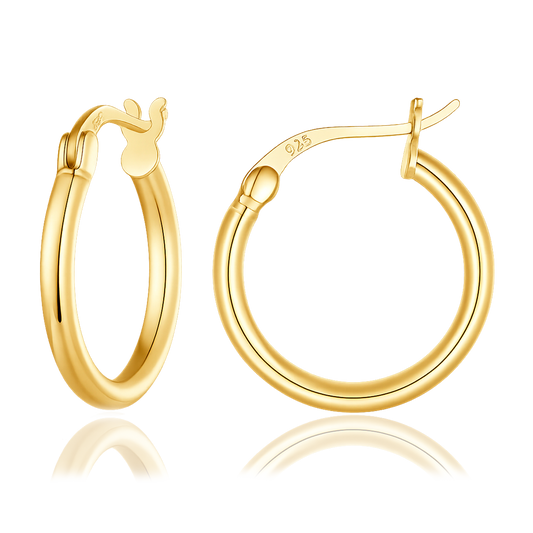 Lua Gold Hoops 22mm 