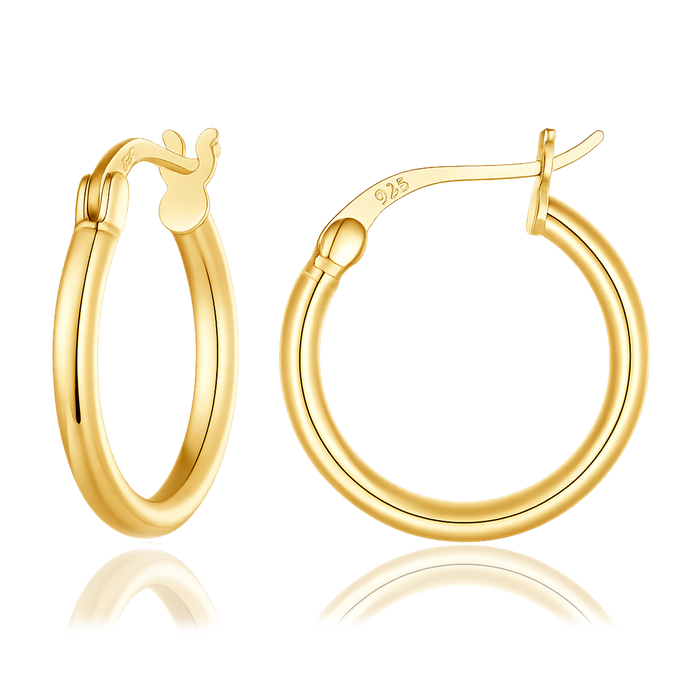 Lua Gold Hoops 22mm 