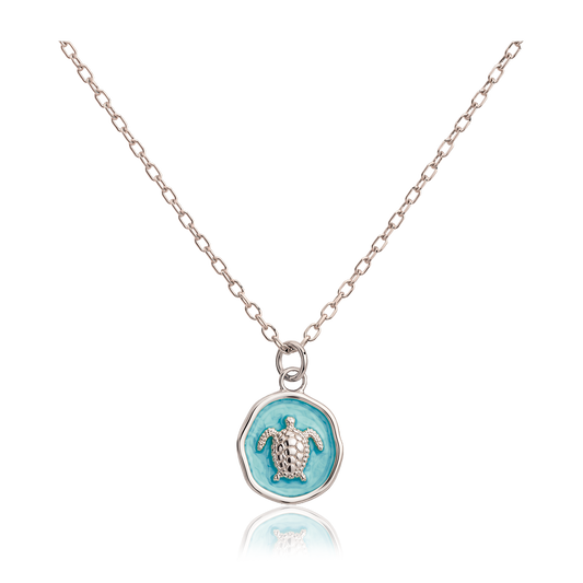 Collana Turchese Tartaruga Marina Oro
