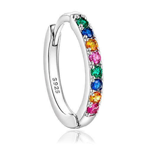Anello Bianco Argento - 9mm