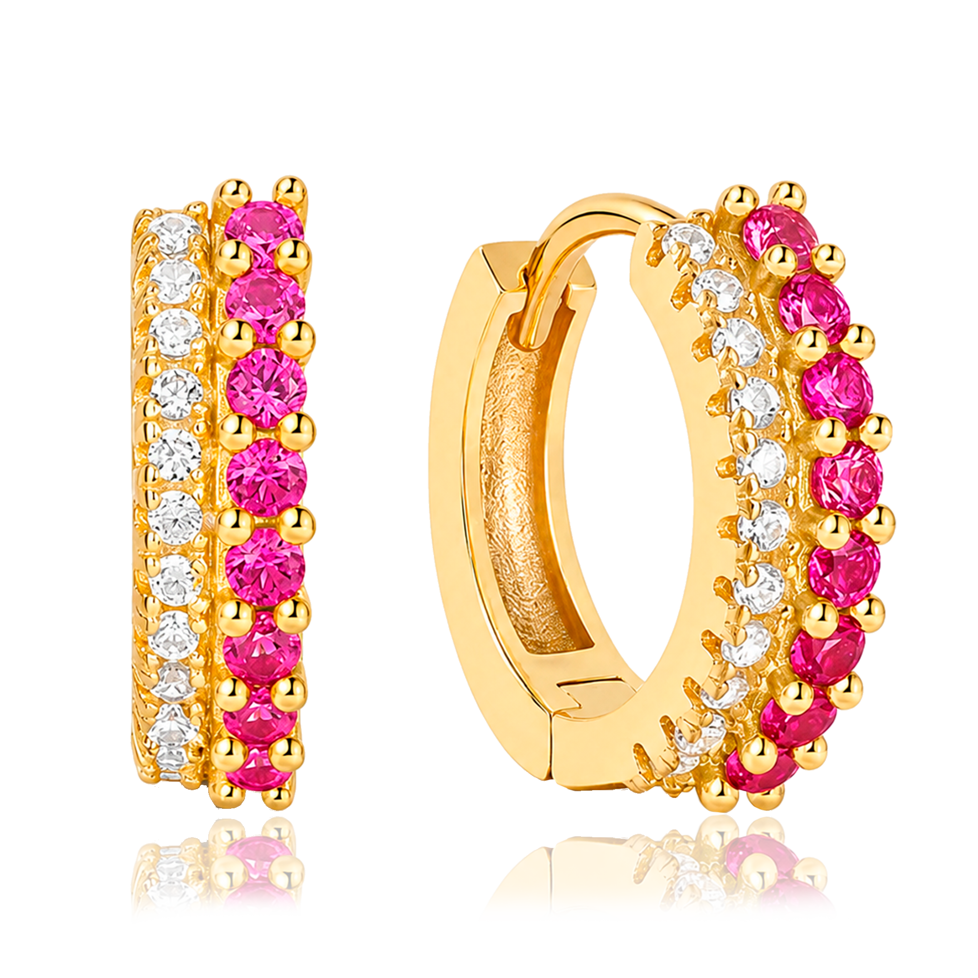 Aros Mava Rosa Oro