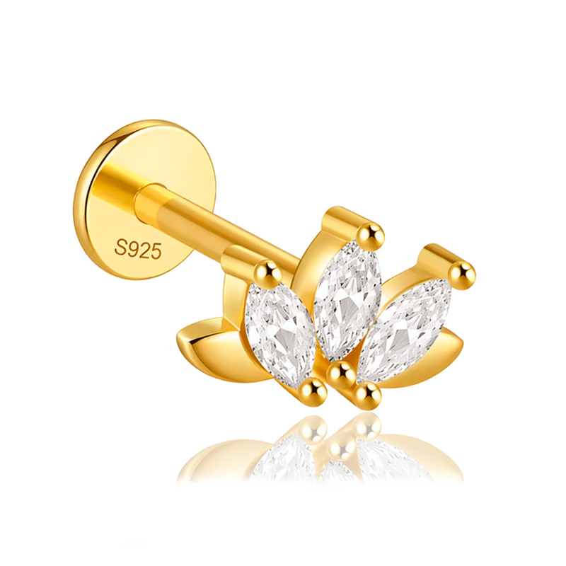 Orecchino Shiny Loto Oro