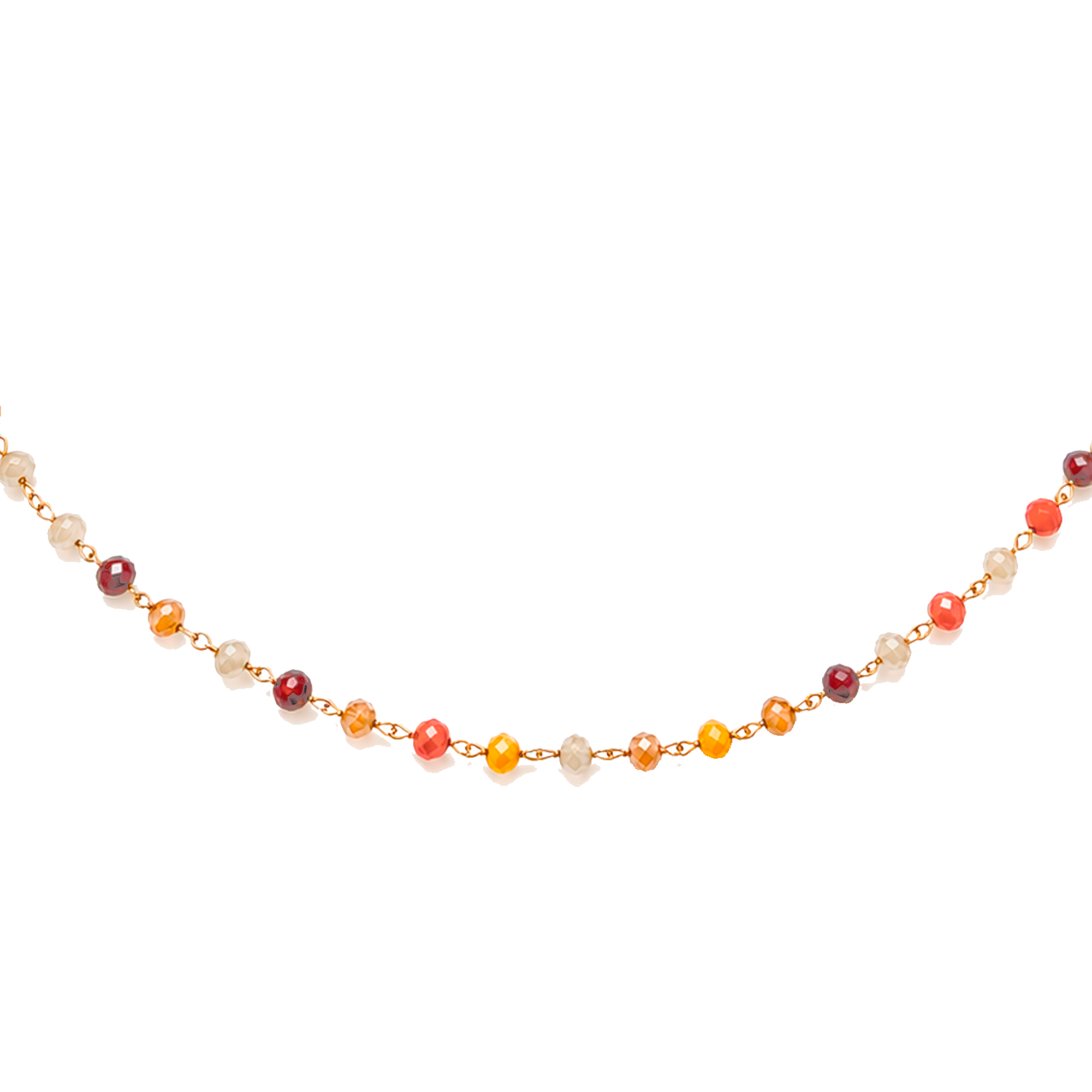 Choker Beads Sunset Oro