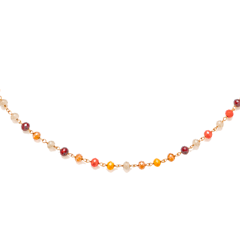 Choker Beads Sunset Oro