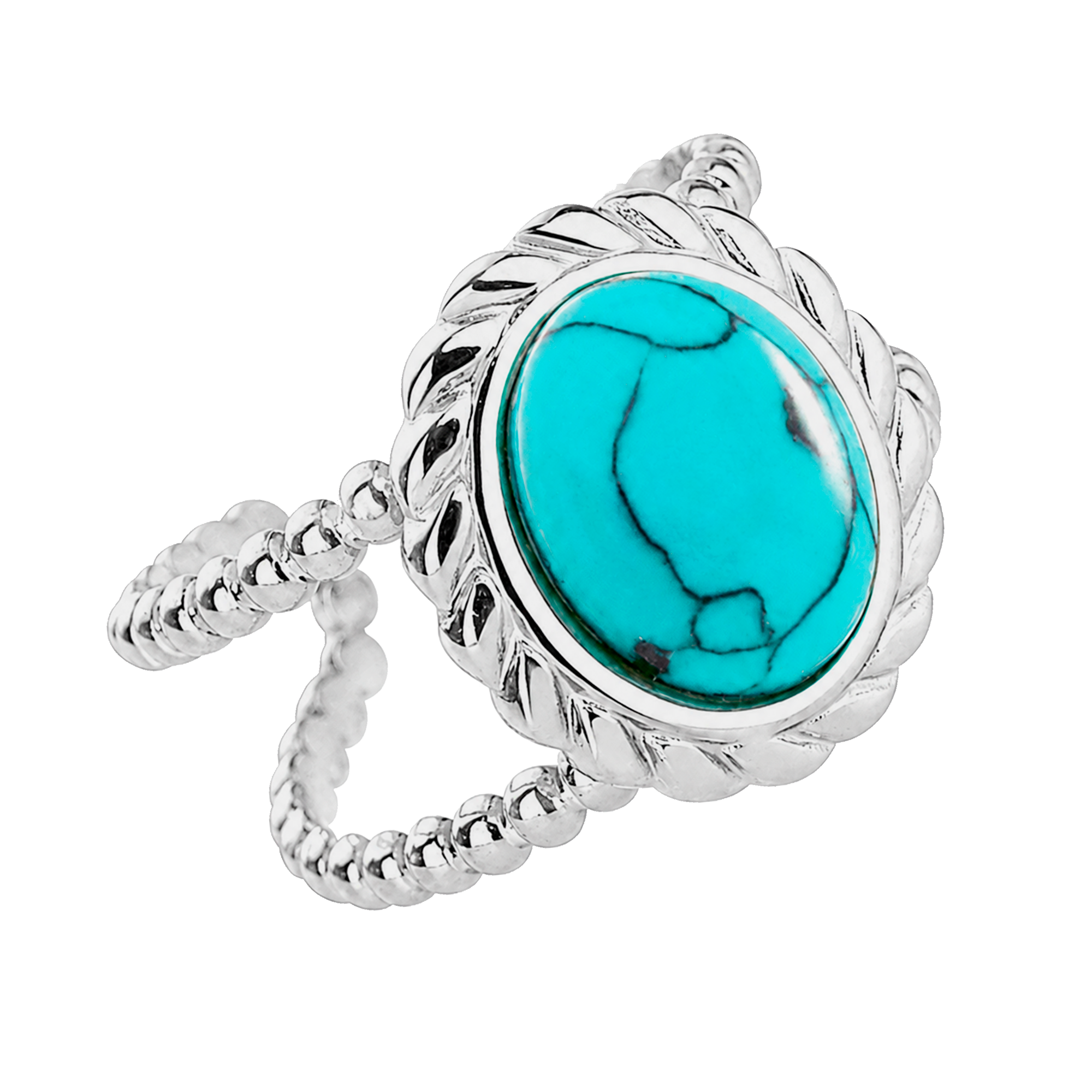 Anillo Turquesa Vintage Plata