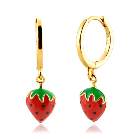 Orecchini fragola oro