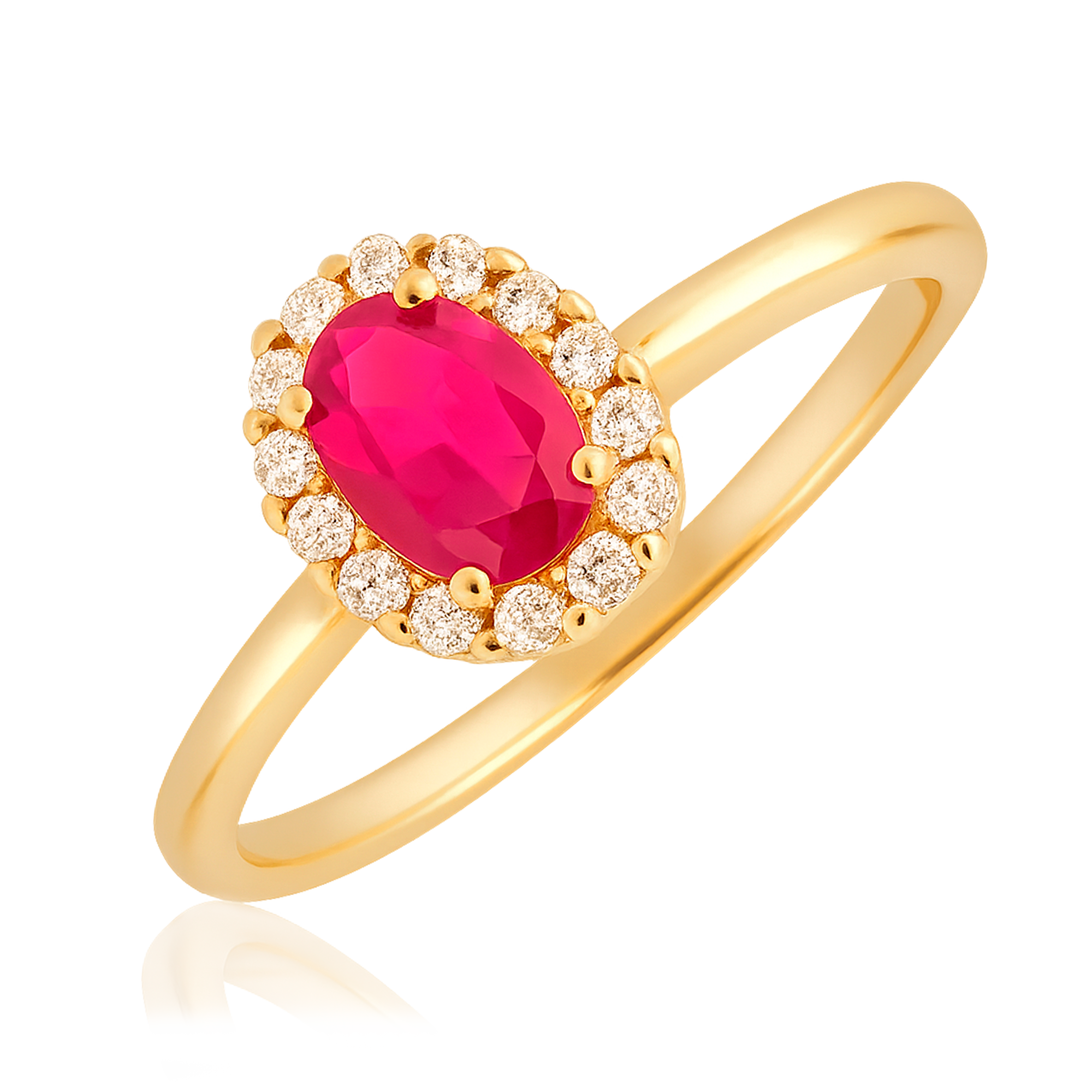 Anello Ovale Oro Rosa