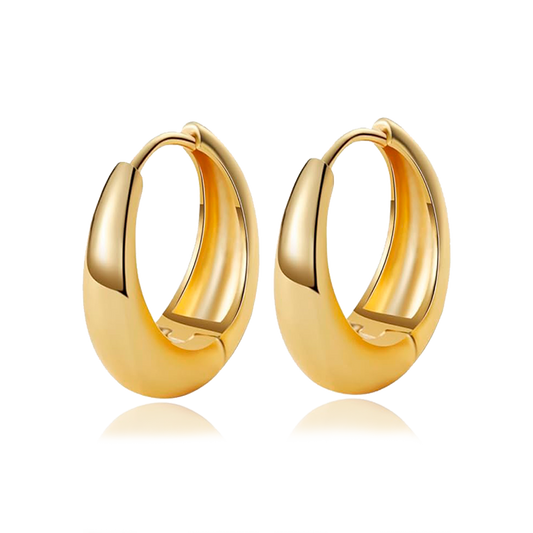 Orecchini a cerchio Sahara Oro - 10mm o 6mm