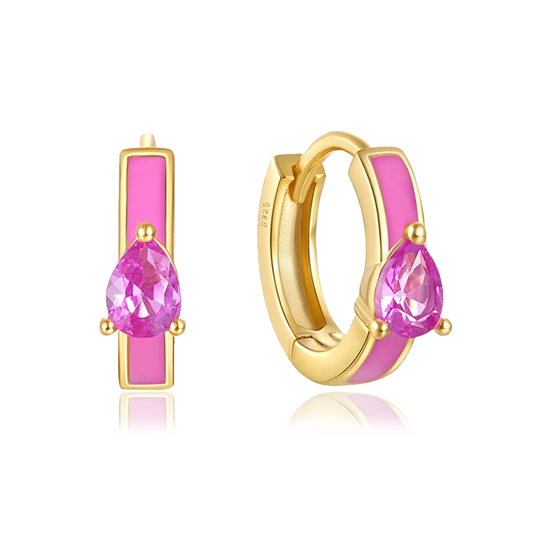 Orecchini Mini Goccia Oro Rosa
