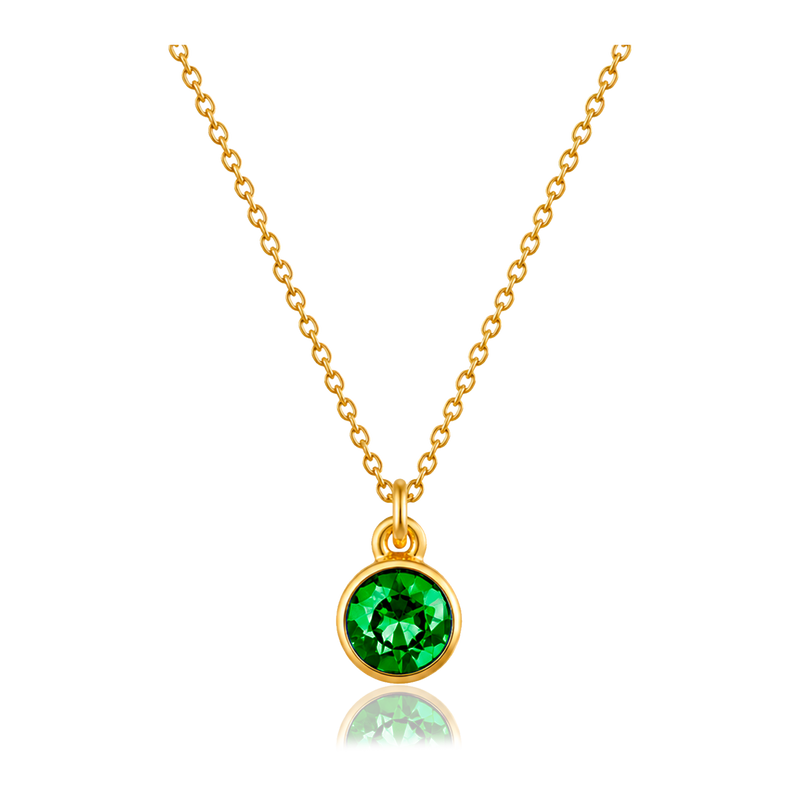 Collar Green Dot Oro
