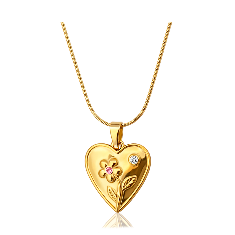 Collana Heart Bloom Oro