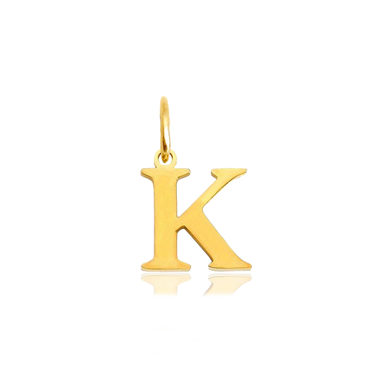 Charm Inicial Elegante Oro