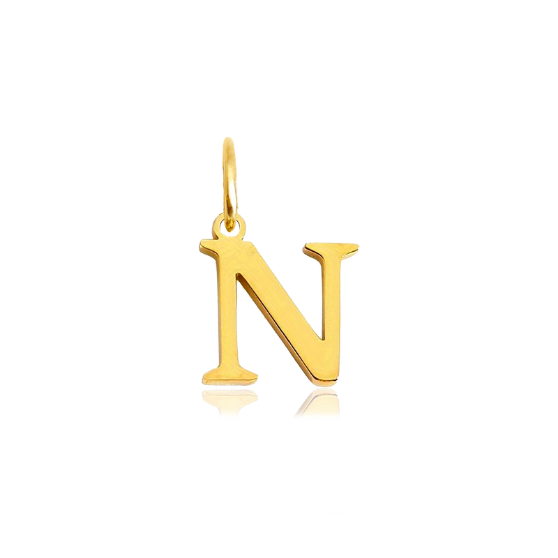 Charm Inicial Elegante Oro