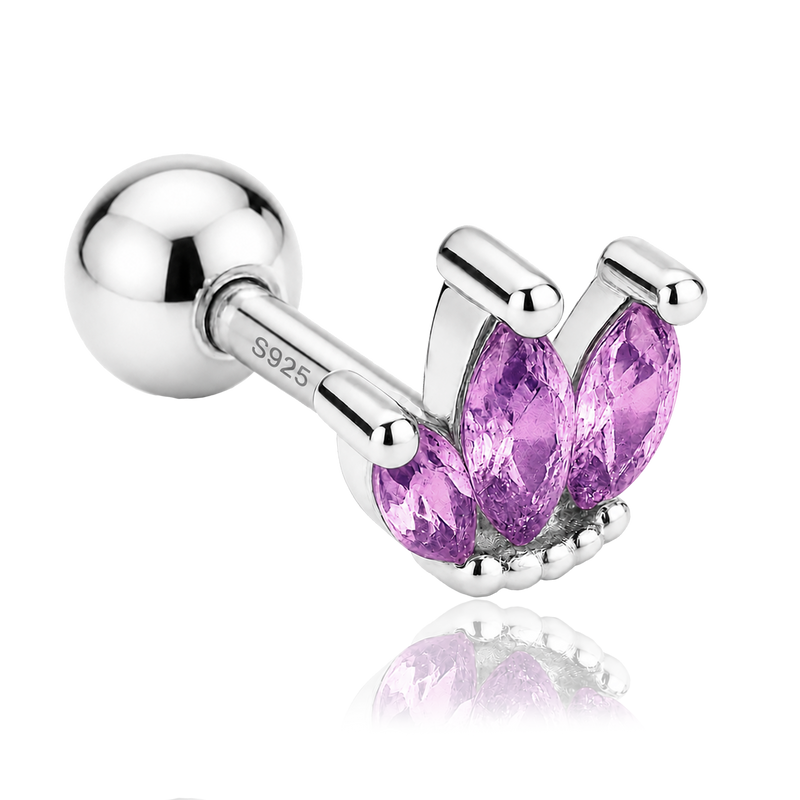 Lilac Tulip Earring