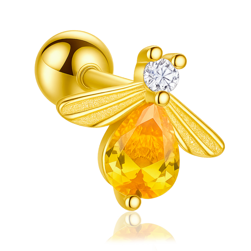 Pendiente Luciérnaga Oro