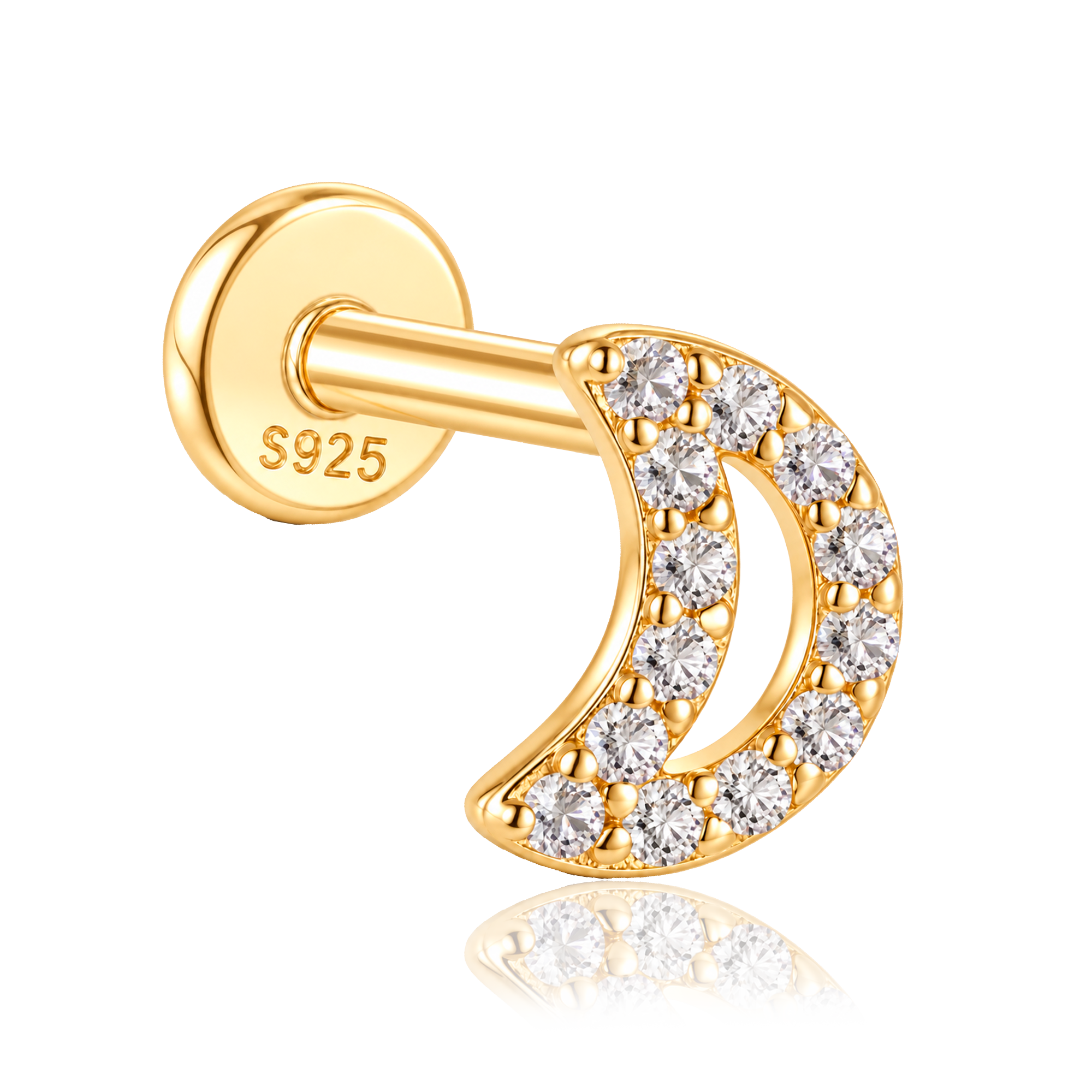 Pendiente Lunula Oro