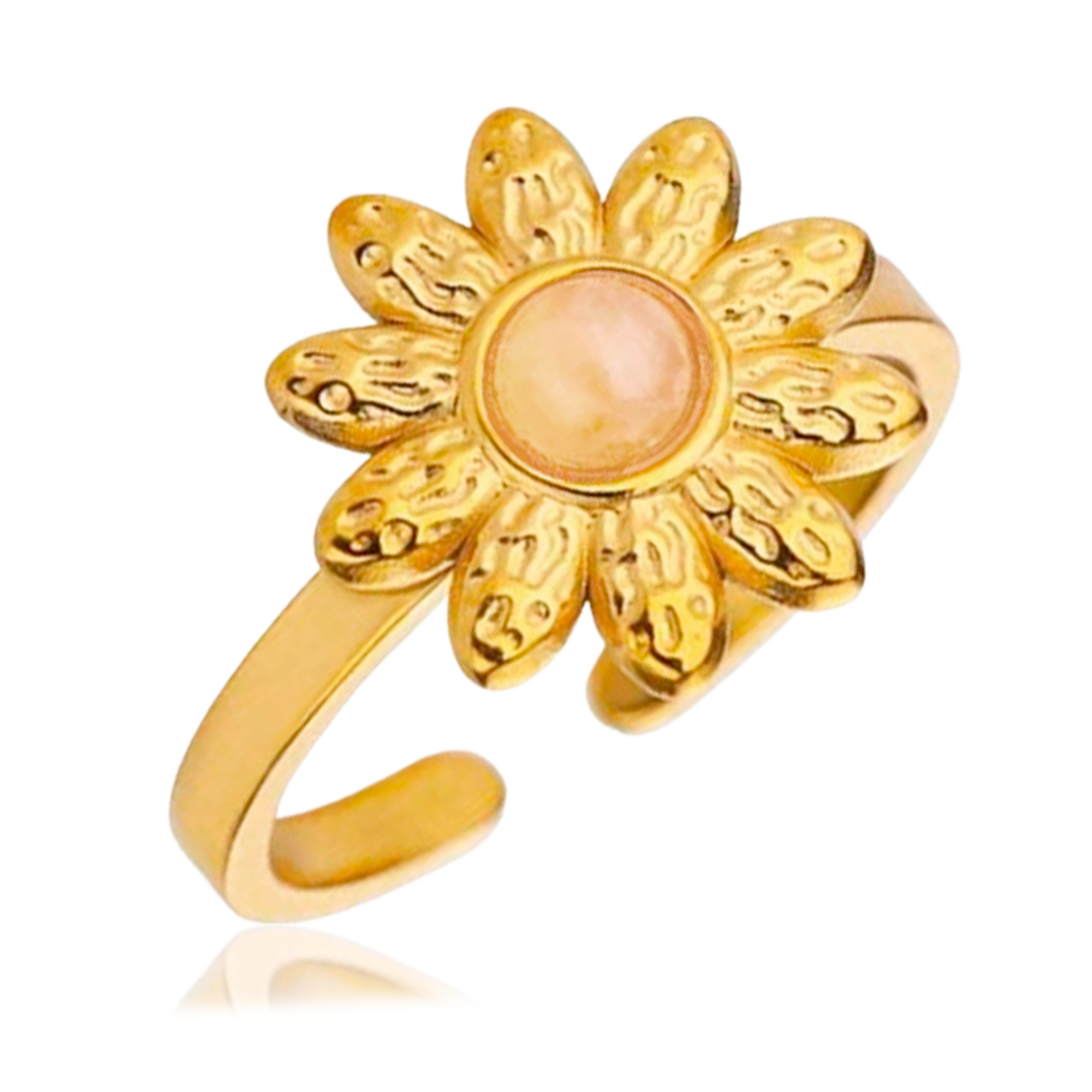 Anello Margherita Quarzo Oro