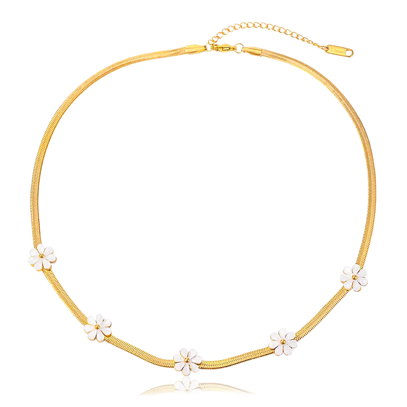 Collana Margherite Madreperla Oro