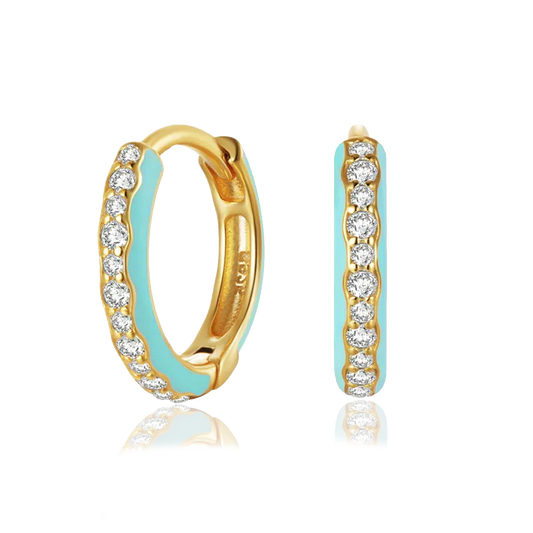Orecchini Leina Menta Oro