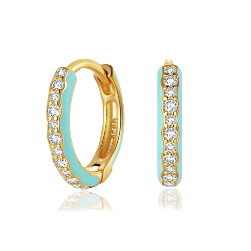 Orecchini Leina Menta Oro