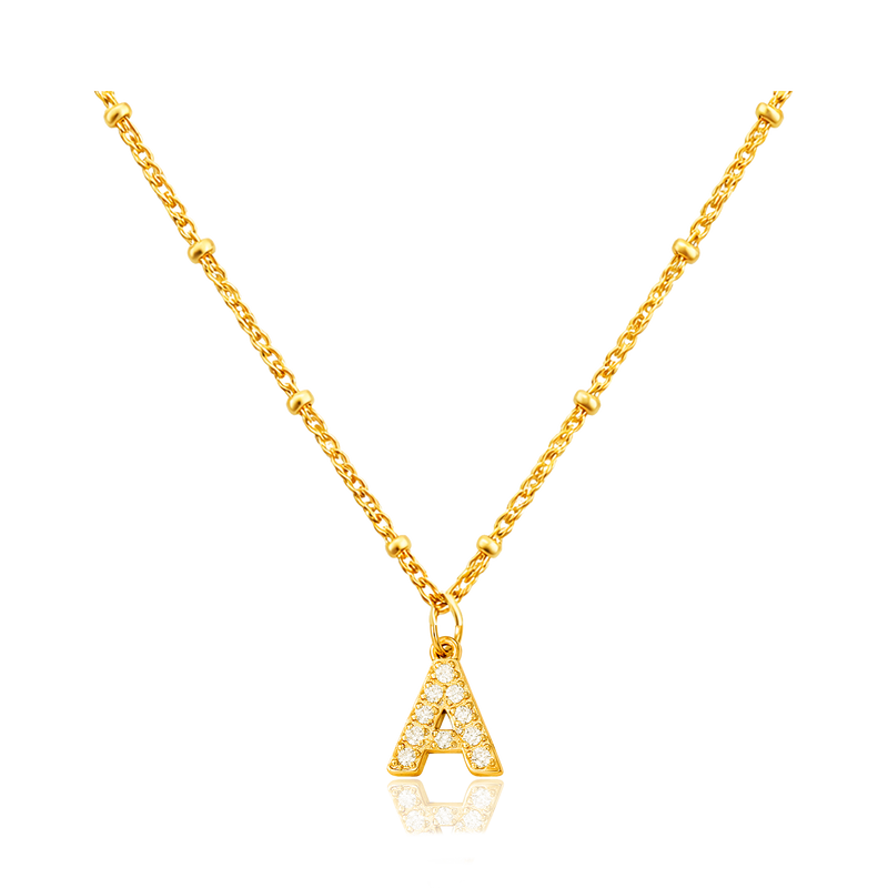 Collana Shiny Iniziale Palline Oro