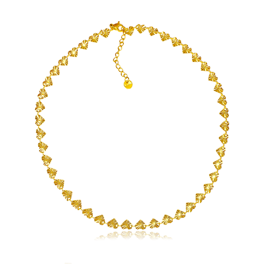 Choker Mini Corazones Oro