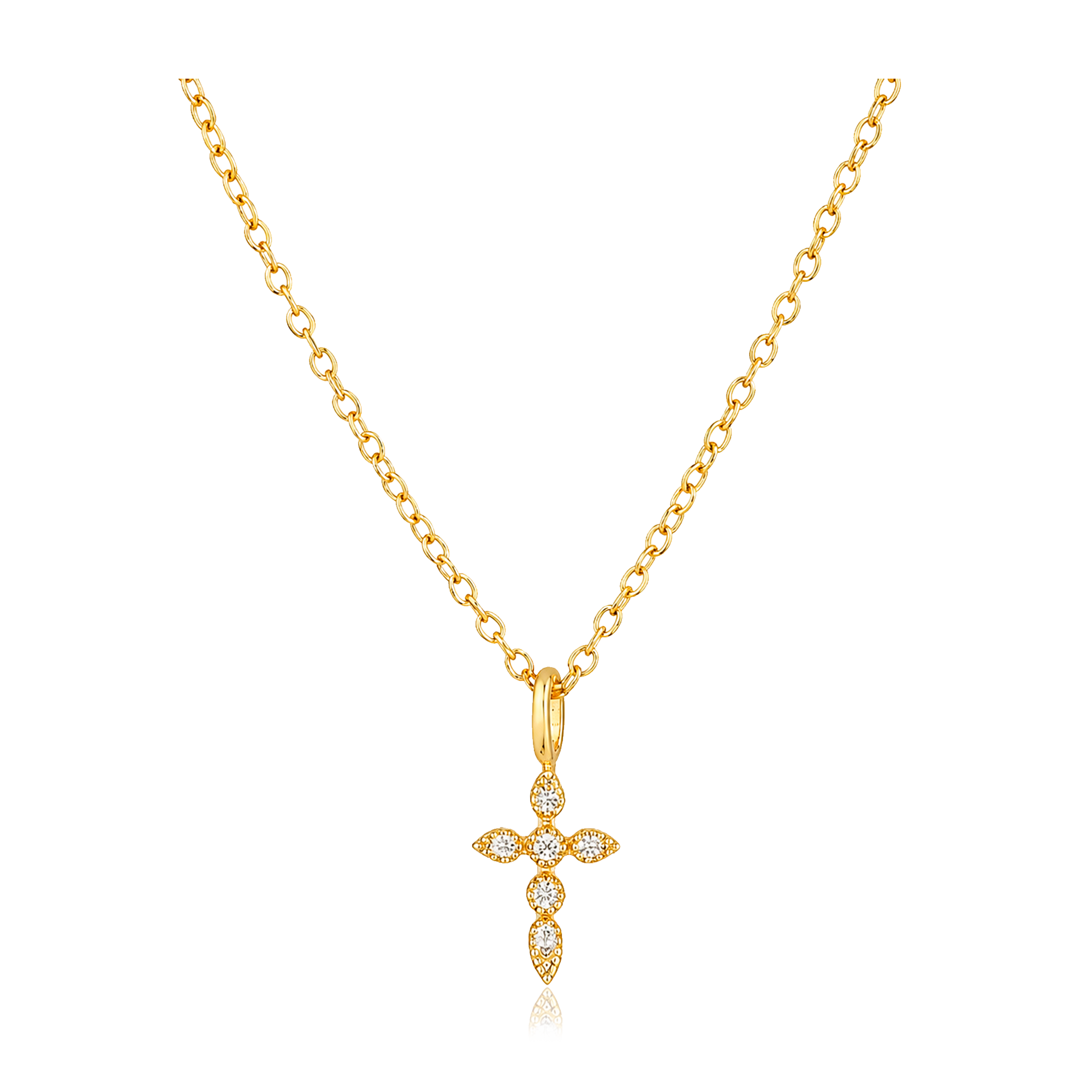 Collar Mini Elegant Cruz Oro