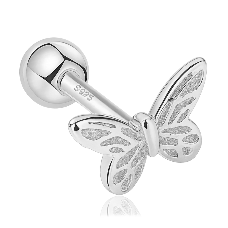 Orecchino Mini Farfalla Argento