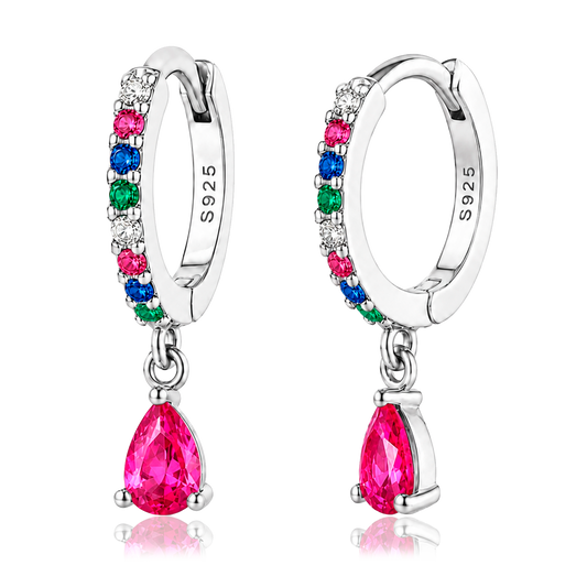 Aros Ayla Colorful Plata