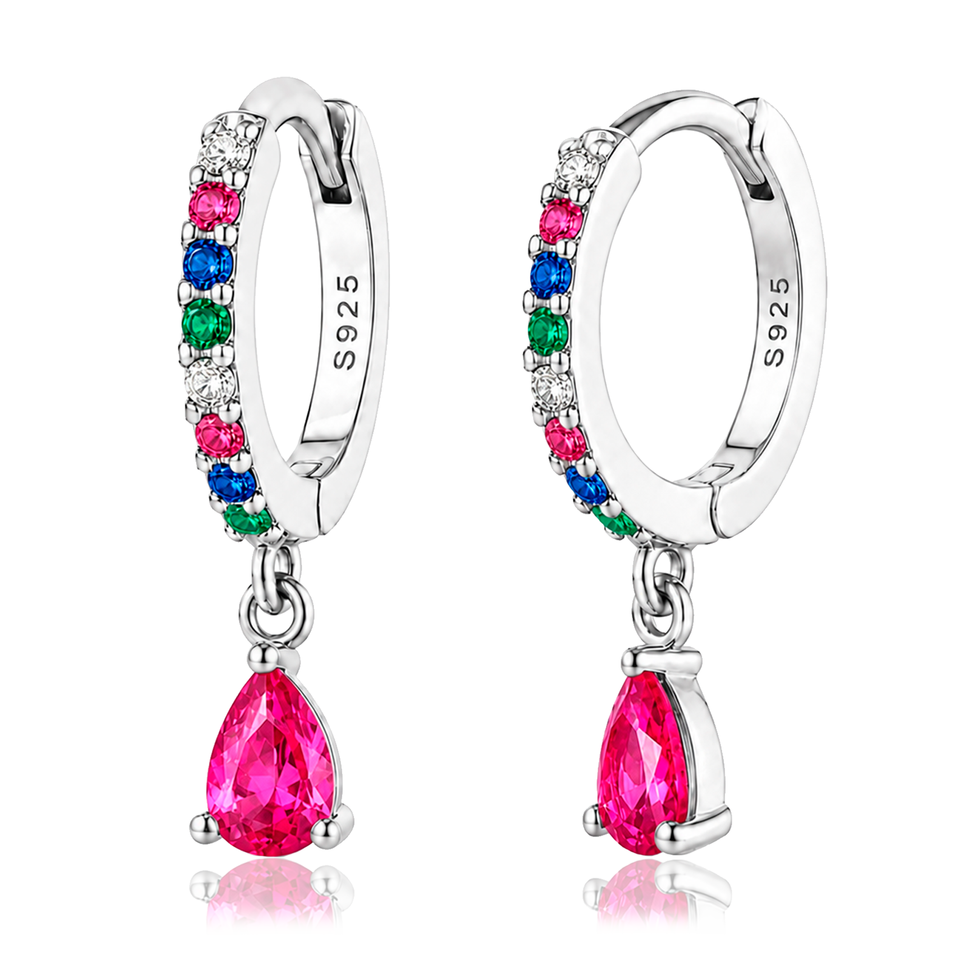 Aros Ayla Colorful Plata