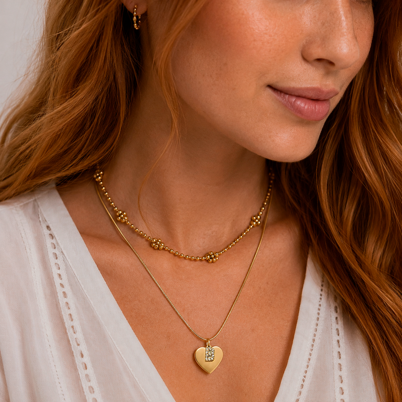 Choker Margarita Bolitas Oro