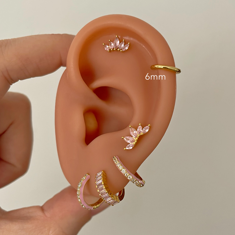 Cerchio Mini Liscio Sottile Oro - 10mm, 8mm o 6mm