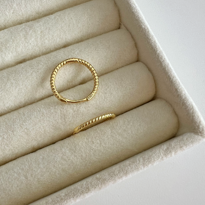 Orecchini Curly Oro - 13mm