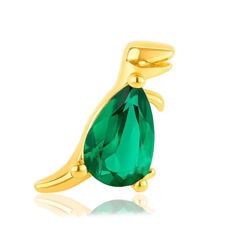 Orecchino Green Dino Oro